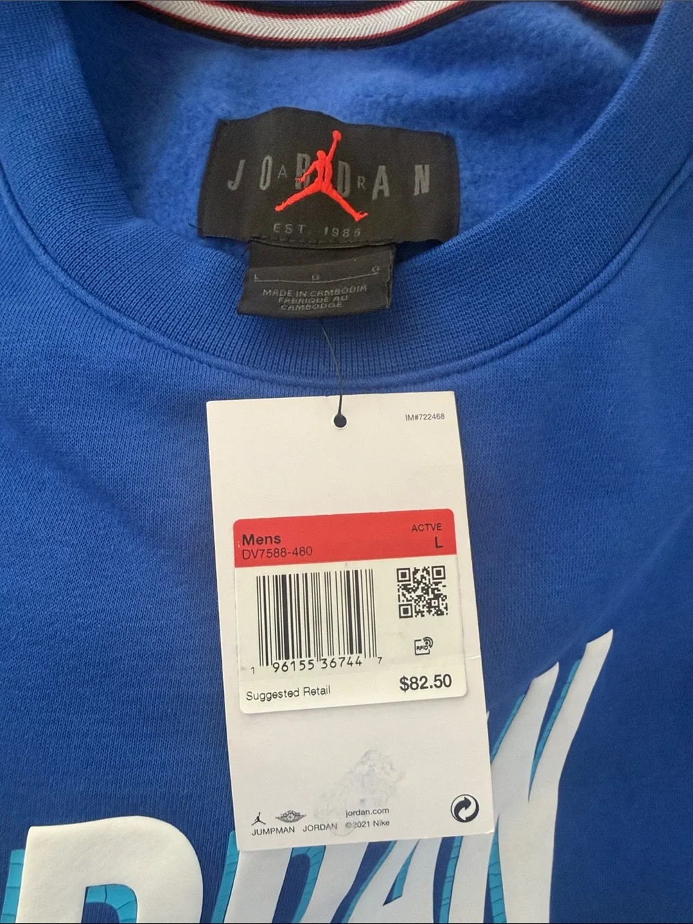 Jordan nwt crewneck